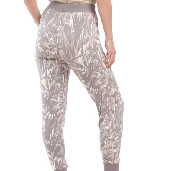 NEW LOVE STITCH Printed Multicolor Joggers grey/natural for women 168tn - Picture 3 of 6
